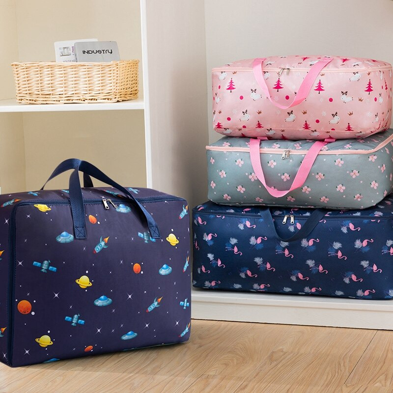 Geantă de depozitare pilota pentru acasă Organizator de îmbrăcăminte din pânză Oxford Genți portabile de depozitare a bagajelor rezistente la praf, geantă organizatoare impermeabilă