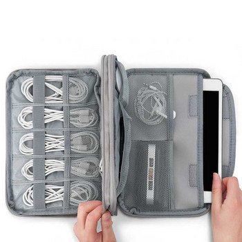 Φορητό καλώδιο ψηφιακής αποθήκευσης Pouch Organizer Τσάντα USB Gadgets Καλώδια Φορτιστής Τροφοδοσία Μπαταρία Τσάντα Ταξιδιωτικά Αξεσουάρ Τσάντα Organizer