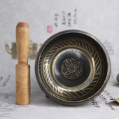 Nepálska tibetská spievajúca misa, himalájska budhistická joga, meditácia, tibetská spievajúca misa, misa na jogu, bronzová zvonkohra, vyberanie uší