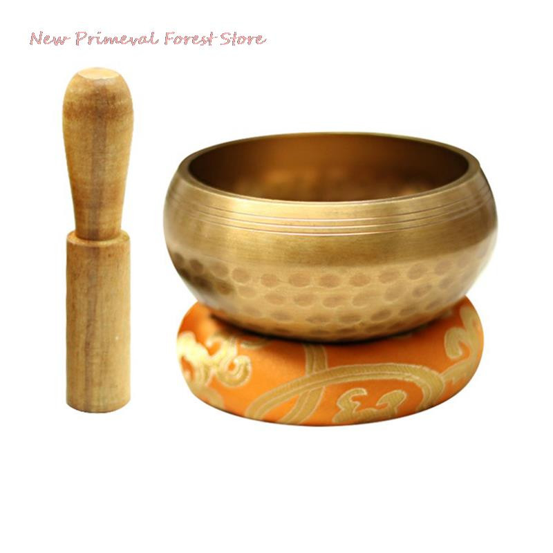 Nová tibetská budhistická misa, ručne vyrobená sada spievajúcich misiek, vankúš, palička, úložný vak na meditáciu, spievajúca misa pre meditáciu, Feng Shui