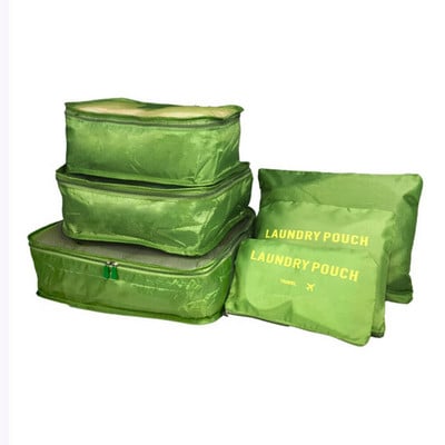 6 vnt./rinkinys Kelioniniai daiktadėžės krepšeliai Namų Tvarkykla drabužiams Bagažinė Batai Pakavimo kubas Tvarkykla Drabužių spinta Lagaminas Tvarkingas maišelis