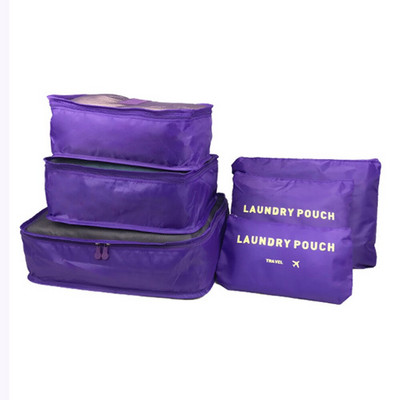 6 vnt./rinkinys Kelioniniai daiktadėžės krepšeliai Namų Tvarkykla drabužiams Bagažinė Batai Pakavimo kubas Tvarkykla Drabužių spinta Lagaminas Tvarkingas maišelis