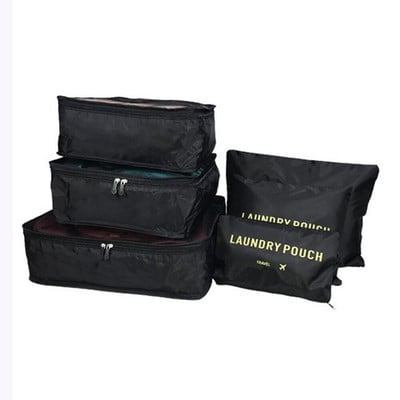 6 vnt./rinkinys Kelioniniai daiktadėžės krepšeliai Namų Tvarkykla drabužiams Bagažinė Batai Pakavimo kubas Tvarkykla Drabužių spinta Lagaminas Tvarkingas maišelis