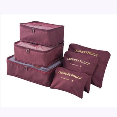 6 vnt./rinkinys Kelioniniai daiktadėžės krepšeliai Namų Tvarkykla drabužiams Bagažinė Batai Pakavimo kubas Tvarkykla Drabužių spinta Lagaminas Tvarkingas maišelis