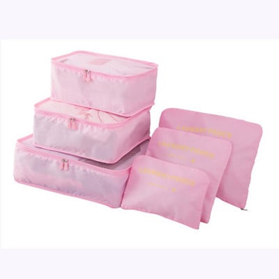 6 vnt./rinkinys Kelioniniai daiktadėžės krepšeliai Namų Tvarkykla drabužiams Bagažinė Batai Pakavimo kubas Tvarkykla Drabužių spinta Lagaminas Tvarkingas maišelis
