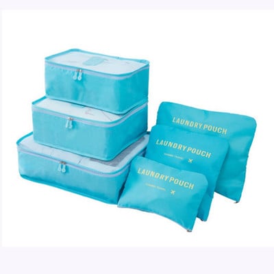 6 vnt./rinkinys Kelioniniai daiktadėžės krepšeliai Namų Tvarkykla drabužiams Bagažinė Batai Pakavimo kubas Tvarkykla Drabužių spinta Lagaminas Tvarkingas maišelis