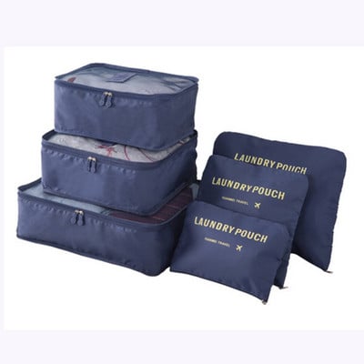 6 vnt./rinkinys Kelioniniai daiktadėžės krepšeliai Namų Tvarkykla drabužiams Bagažinė Batai Pakavimo kubas Tvarkykla Drabužių spinta Lagaminas Tvarkingas maišelis