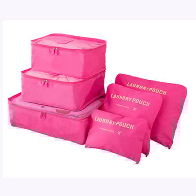 6 vnt./rinkinys Kelioniniai daiktadėžės krepšeliai Namų Tvarkykla drabužiams Bagažinė Batai Pakavimo kubas Tvarkykla Drabužių spinta Lagaminas Tvarkingas maišelis