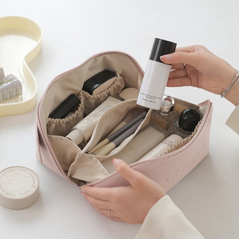 Prenosná cestovná kozmetická taška pre ženy, kozmetický organizér, vodotesná veľkokapacitná make-up taška, úložné puzdro na make-up pre ženy
