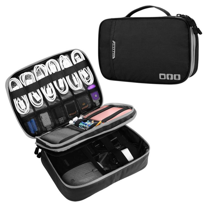 Multifunkčná cestovná úložná taška na digitálne vybavenie, mobilné slúchadlá, USB dátový kábel, úložná taška na gadgety