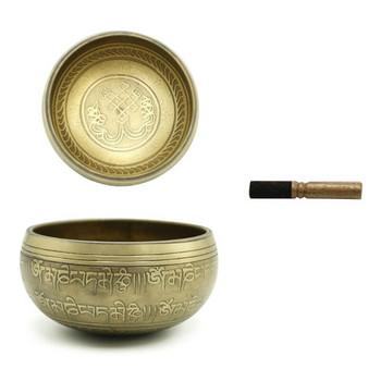 Ръчно изработен комплект звукова купа Тибетска молитвена купа Метални занаяти Домашен декор