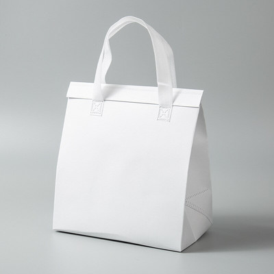 StoBag 10db Ebéddoboz táska Csomagolás Nem szőtt hordozható hordtáska Élelmiszer Ital Tárolás Szállítás Hűtő Hordtasak Embléma Egyedi