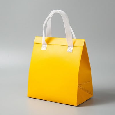 StoBag 10db Ebéddoboz táska Csomagolás Nem szőtt hordozható hordtáska Élelmiszer Ital Tárolás Szállítás Hűtő Hordtasak Embléma Egyedi