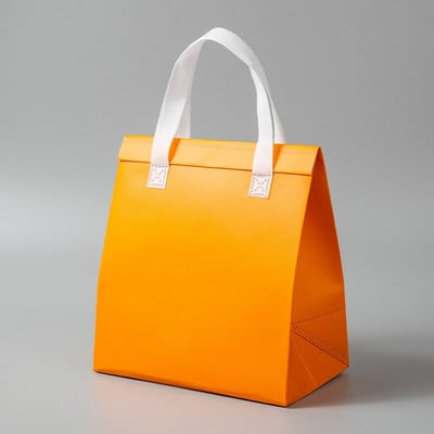 StoBag 10db Ebéddoboz táska Csomagolás Nem szőtt hordozható hordtáska Élelmiszer Ital Tárolás Szállítás Hűtő Hordtasak Embléma Egyedi