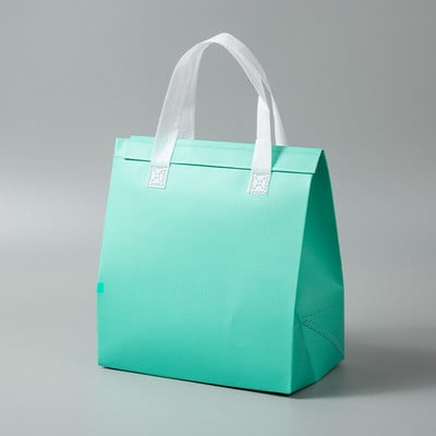 StoBag 10db Ebéddoboz táska Csomagolás Nem szőtt hordozható hordtáska Élelmiszer Ital Tárolás Szállítás Hűtő Hordtasak Embléma Egyedi