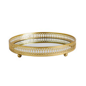 Kerek lakberendezési buli univerzális hálószoba fürdőszoba kijelző nappali dizájn ékszertálca tároló tányér parfüm rendszerező