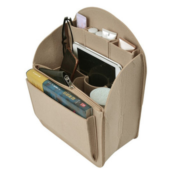 Ένθετο σακίδιο πλάτης Τσάντες αποθήκευσης Travel Organizer Τσάντα τσόχα ένθετο Καλλυντική τσάντα πολλαπλών τσέπες Μαθητικό σακίδιο πλάτης τσάντες επένδυσης Αξεσουάρ