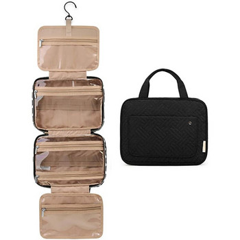 Αδιάβροχη γυναικεία θήκη μακιγιάζ Ταξιδιωτική τσάντα καλλωπισμού με κρεμαστό γάντζο Φορητό Organize Handbag Travel Storage Organizer