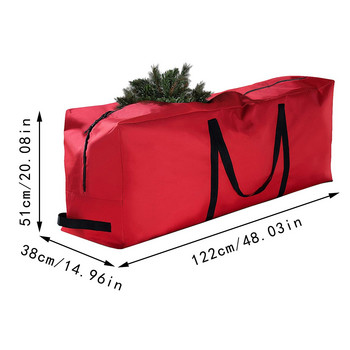 Коледна елха Чанта за съхранение Оксфорд Прахоустойчива обвивка Водоустойчива Голяма вместимост Quilt Чанти за съхранение на дрехи Органайзер