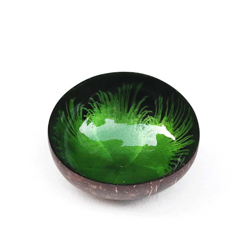 Vietnami stiilis veranda võtmehoidik, maalitud kookospähkli koorega kauss koorega kookospähkli kauss kodukaunistuse hoiukauss