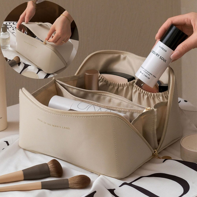 Geantă cosmetică pentru femei Geantă cosmetică de călătorie cu fermoar Geantă cosmetică de călătorie Geantă cosmetică pentru depozitare pentru femei