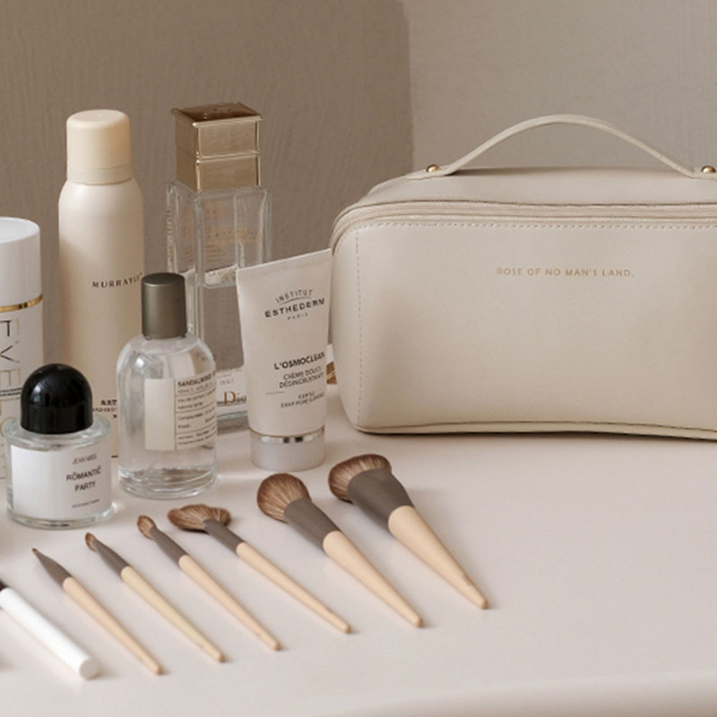 Geantă cosmetică pentru femei Geantă cosmetică de călătorie cu fermoar Geantă cosmetică de călătorie Geantă cosmetică pentru depozitare pentru femei