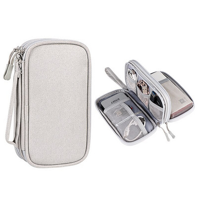 Prenosná taška, organizér, káble, nabíjačka, digitálny USB gadget, powerbanka, taška, gadgety, káble, káble, organizér, cestovné príslušenstvo