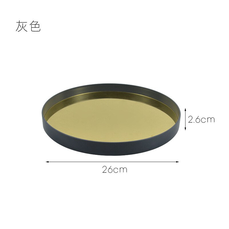 1 db kerek tükör dekoratív kozmetikai tárolódoboz tálca, esküvői otthoni dekorációs állvány 2022 Új