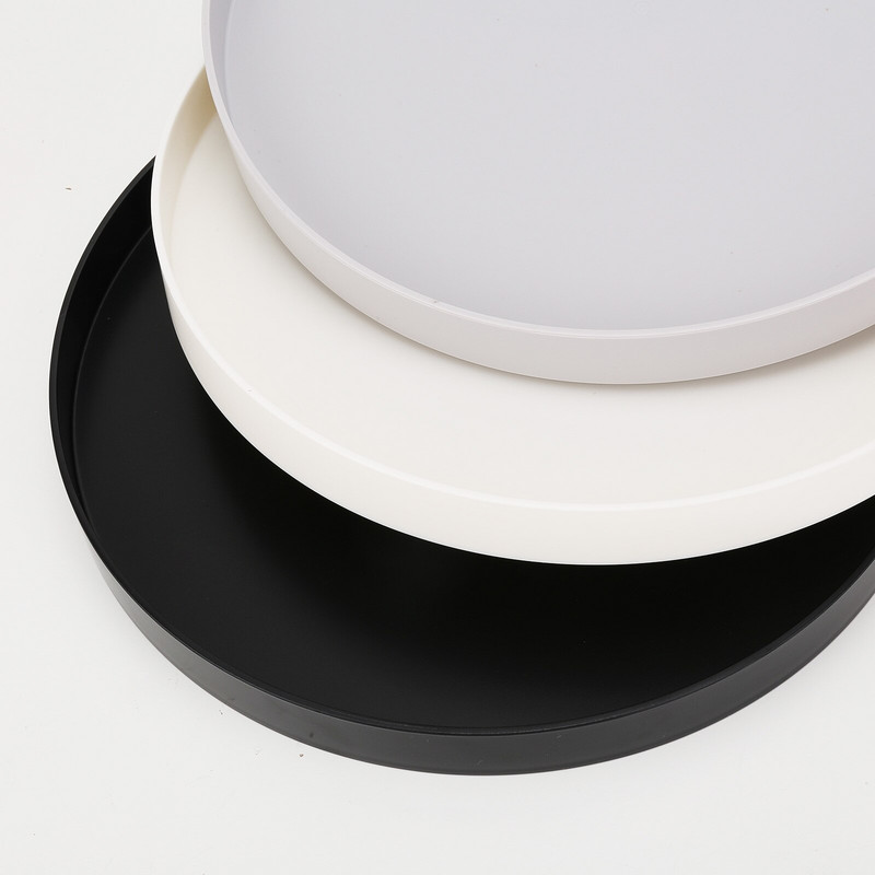 Plastmasas ziemeļvalstu baltā apaļa rotaslietu paplāte Dzīvojamā istaba virtuves galds Ēdienu gredzenu paplātes Uzglabāšanas dīvāna paliktnis ar roktura dekoru