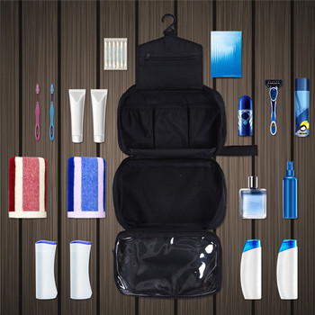 Висяща пътна чанта за мъже и жени Грим чанта Козметична чанта за козметик Сгъваема чанта Баня и душ Органайзер toilettas