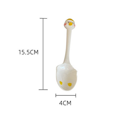 Korejski Ins keramički tanjur Slatka crtana poširana jaja Ručno oslikana japanska nepravilna tanjurica za doručak Desertna salata