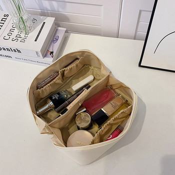 Нова дамска козметична чанта за пътуване Функционална висяща PU чанта за грим Необходими Органайзер Чанта за съхранение на тоалетни принадлежности Чанта за измиване на грим