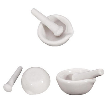 Cute Big Bowls Topping Porcelain Mortar+Pestle Mixing Grinding Bowl Tool Set Cute Big Porcelain Grinding Bowl Set SUB sale