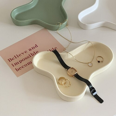 Debesų lėkštės Keraminis vaisių patiekalas Desertinė lėkštė Užkandžių dubuo papuošalų padėklai Dekoratyviniai lėkštės tortų stovai, stalo reikmenys