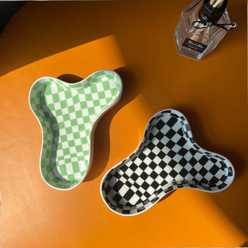 Debesų lėkštės Keraminis vaisių patiekalas Desertinė lėkštė Užkandžių dubuo papuošalų padėklai Dekoratyviniai lėkštės tortų stovai, stalo reikmenys