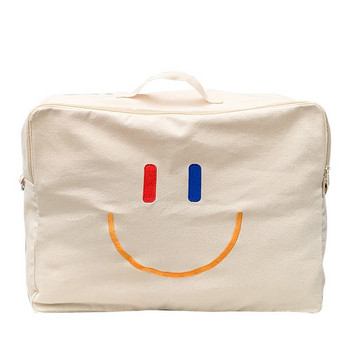 Корейска пазарска чанта Платнена чанта за рамо Органайзер Дребни неща Детски играчки Съхранение на домашно юрган Бебешка стая Организация на детска стая