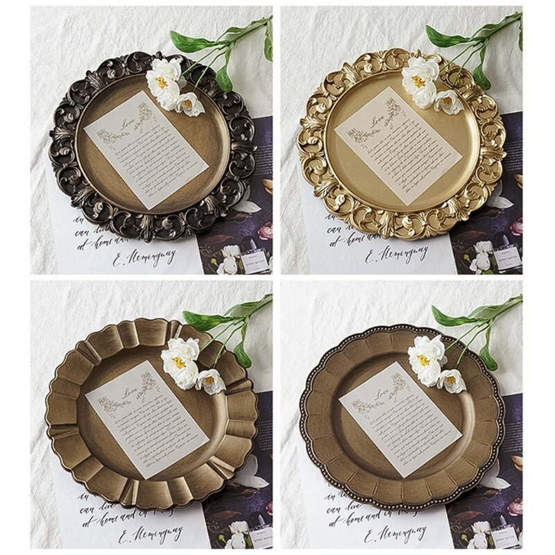 Retro apvalus arbatos puodo tortų laikymo padėklas Kekselių stovas Apvalus arbatos puodo tortų laikymo padėklas namų vestuvėms dekoratyvinis