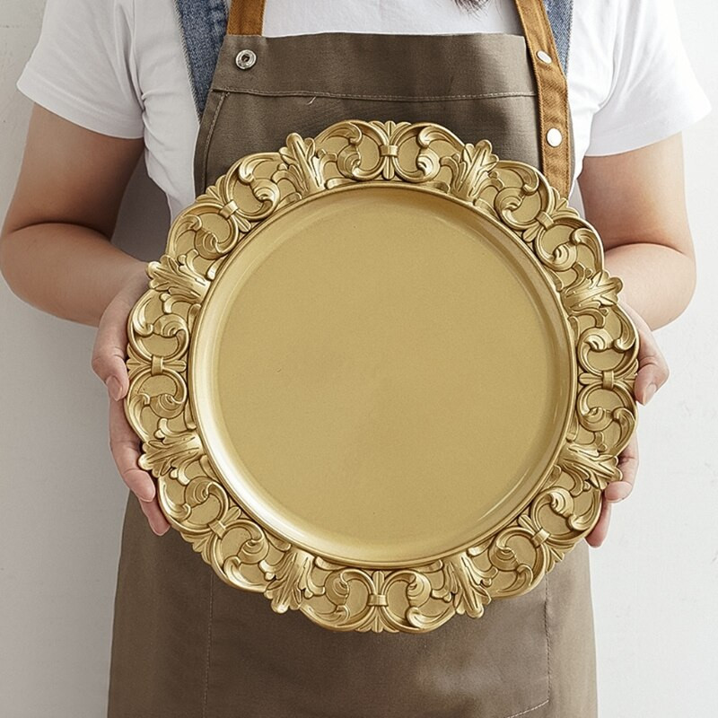 Retro apvalus arbatos puodo tortų laikymo padėklas Kekselių stovas Apvalus arbatos puodo tortų laikymo padėklas namų vestuvėms dekoratyvinis