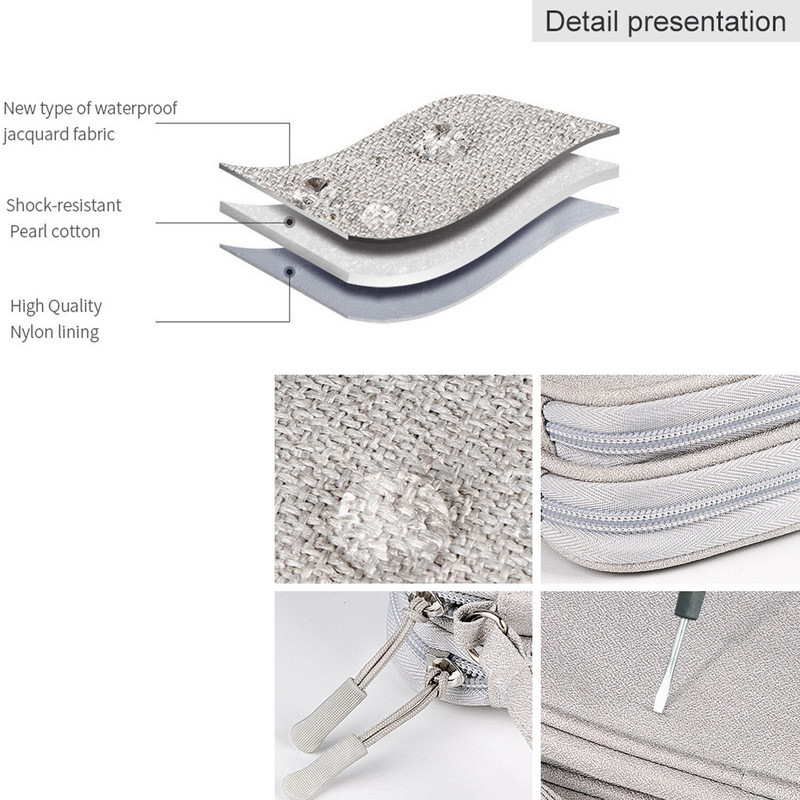 Hordozható hordtáska Tárolótáska Merevlemez tok HDD-hez Ház merevlemez tok telefon tápegységhez usb adatkábel fülhallgató