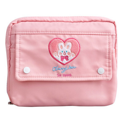 Kawaii Bear Pastel Úložná taška Roztomilé veľkokapacitné puzdro na ceruzky Úložné tašky na perá Vodotesné školské študentské kozmetické organizéry