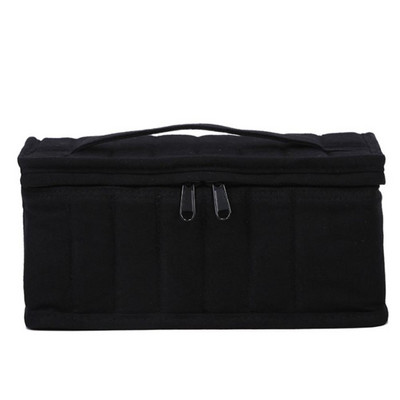 38 butelių eterinio aliejaus nešiojimo dėklas, didelės talpos smūgiams atsparus kelioninis nešiojamasis laikiklis nagų lako laikymo krepšys