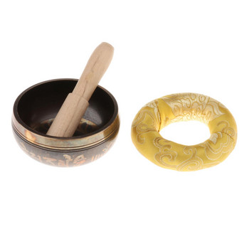 Chakra Tuned Brass Singing Bowls with Cushion and Singing Bowl Mallet Set για