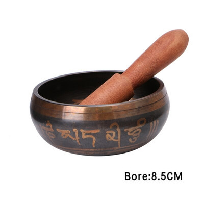 Budism Tibetan Set boluri cântând Yoga Cupru Chakra Meditație Cadou pentru acasă Dormitor birou Sufragerie Decor desktop