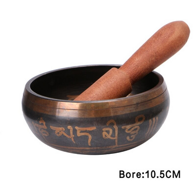 Budism Tibetan Set boluri cântând Yoga Cupru Chakra Meditație Cadou pentru acasă Dormitor birou Sufragerie Decor desktop