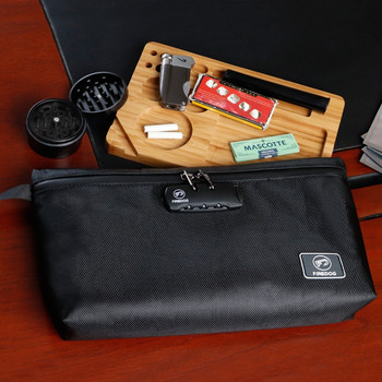 Устойчива на миризма чанта за тютюн за пушене със заключване с парола Малки сейфове Чанти Водоустойчива многофункционална торбичка за съхранение на офис файлове за пътуване