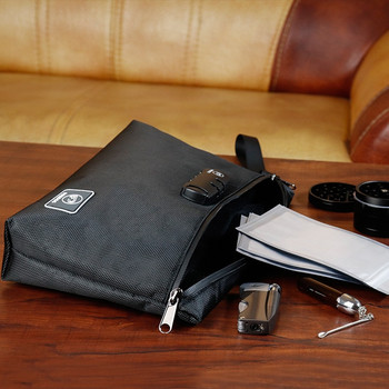 Устойчива на миризма чанта за тютюн за пушене със заключване с парола Малки сейфове Чанти Водоустойчива многофункционална торбичка за съхранение на офис файлове за пътуване