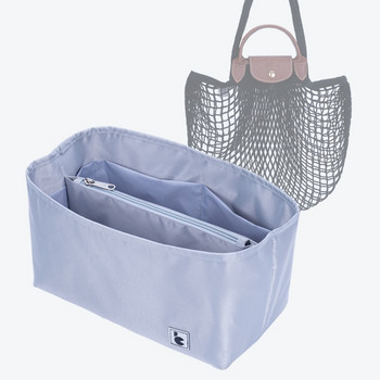 Για Longchamp FILT Net Shopper Τσάντα τσόχα ένθετο πορτοφόλι Organizer Γυναικεία τσάντα ταξιδιού Inner Shaper Tote Linner τσάντα αποθήκευσης διαχωριστικό