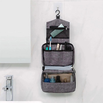Κρεμαστό πτυσσόμενο ταξιδιωτικό τσαντάκι αποθήκευσης καλλυντικών Toilettas Cosmetic Pouch Πακέτο Μακιγιάζ Ντους Organizer Μπάνιου Γυναικείο Φορητό