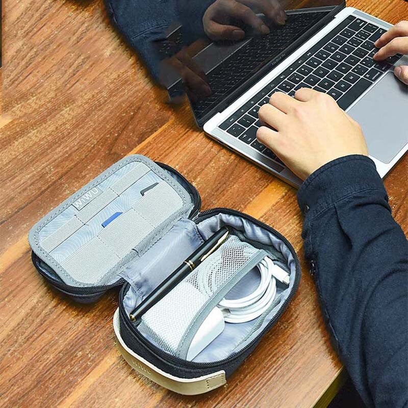 TUUTH Organizér na káble, úložný priestor na elektroniku, organizér na gadgety, nabíjačka, kábel, drôty, puzdro na slúchadlá, cestovné digitálne príslušenstvo