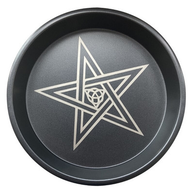 NICEFurniture Astroloogia Täheprint Küünlajalg Laud Altariplaat Plaat Ennustamine Ümmargune Metallist Säilitustaldrik Küünlahoidja Rituaal